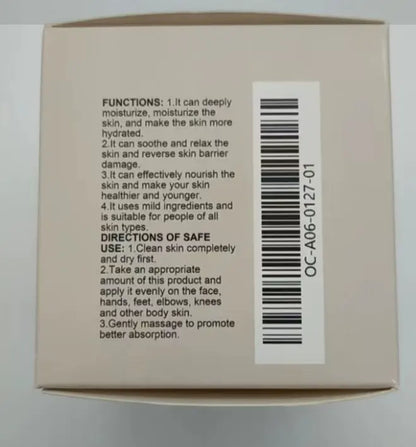 Mellara Restore Balm whipped tallow cream jar back label